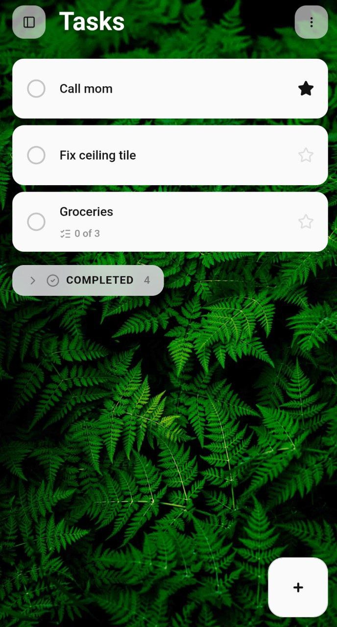 OpenTodo mobile view showing a task list